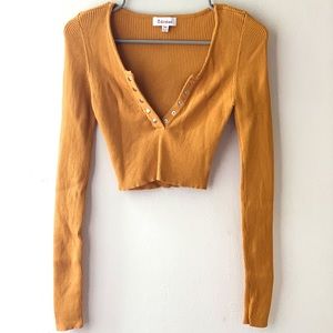 Emily Button Front Knit Top